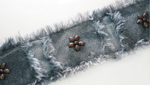 Load image into Gallery viewer, Dark Blue Linen Bra Back Cover