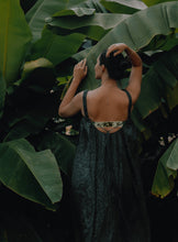 Load image into Gallery viewer, Green Linen Bra Back Cover