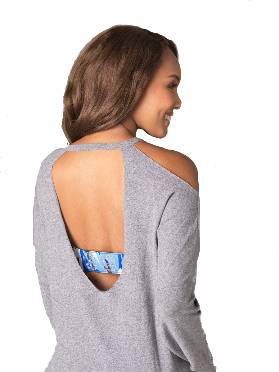 Fashion cover Bra Accessory Backless Dresses Blue Camo BackStoryNYC