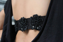 Load image into Gallery viewer, Lace Beaded Flowers Bra Back Cover